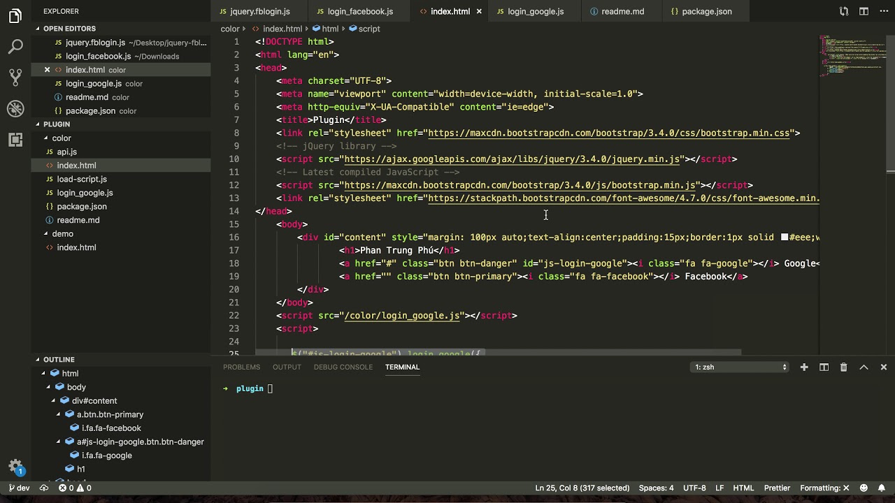 [Codethue.net] - Plugin Jquery - get data user google