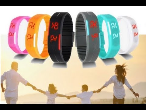 Распаковка и обзор необычных наручных спортивных часов на магнитном замке