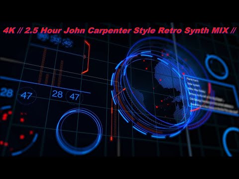 2.5 Hour John Carpenter Style Retro Synth MIX