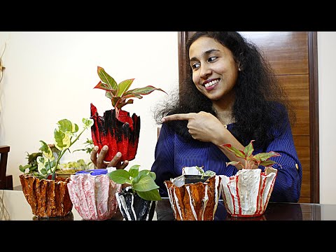 , title : 'Home Decor Hand Craft: Indoor Flower Pot # Malayalam'