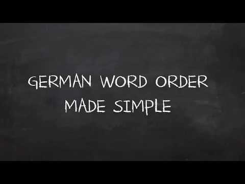 German Word Order? Nothing Easier Than That!