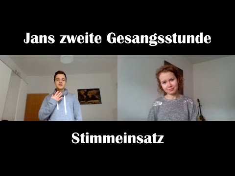 Zweite Gesangsstunde - Stimmeinsatz | JUSH und Jan