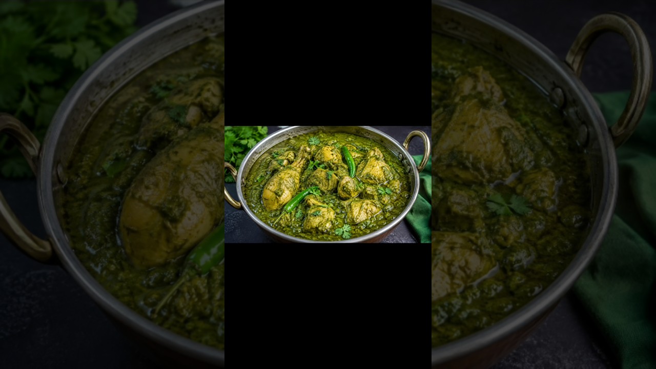 ❤️19 August 2026हरे मसाले वाला स्वादिष्ट ग्रीन चिकन करी 😋💚 Green Chicken Curry Recipe#trendingshort