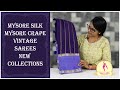 Trending Vintage Collections Mysore Silk Mysore Crape Silk Sarees Naarisilks Wholesalesarees