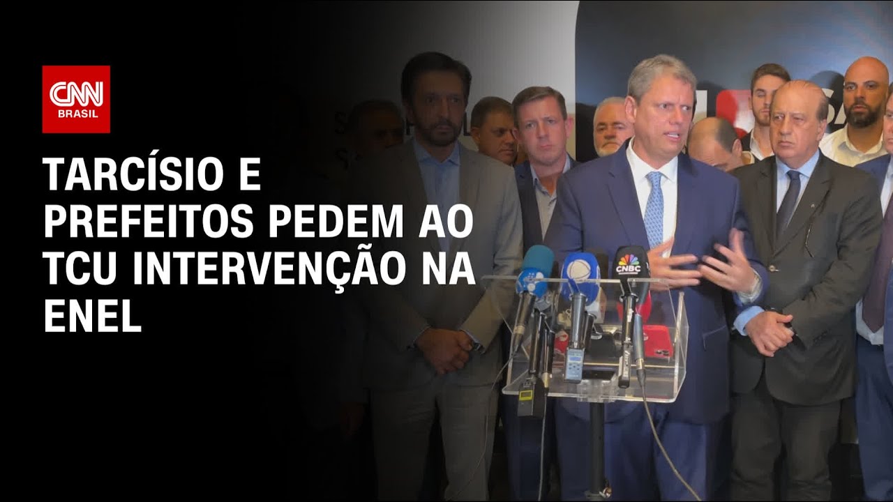 Tarcísio e prefeitos pedem ao TCU intervenção na Enel | CNN ARENA