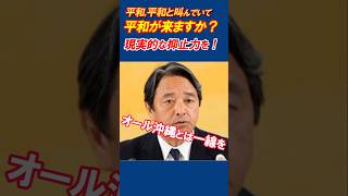平和,平和と叫ぶより、現実的な抑止力を