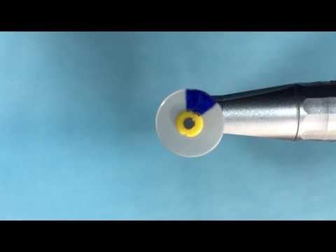 Endodontic hand piece Symetricl motion in slow motion