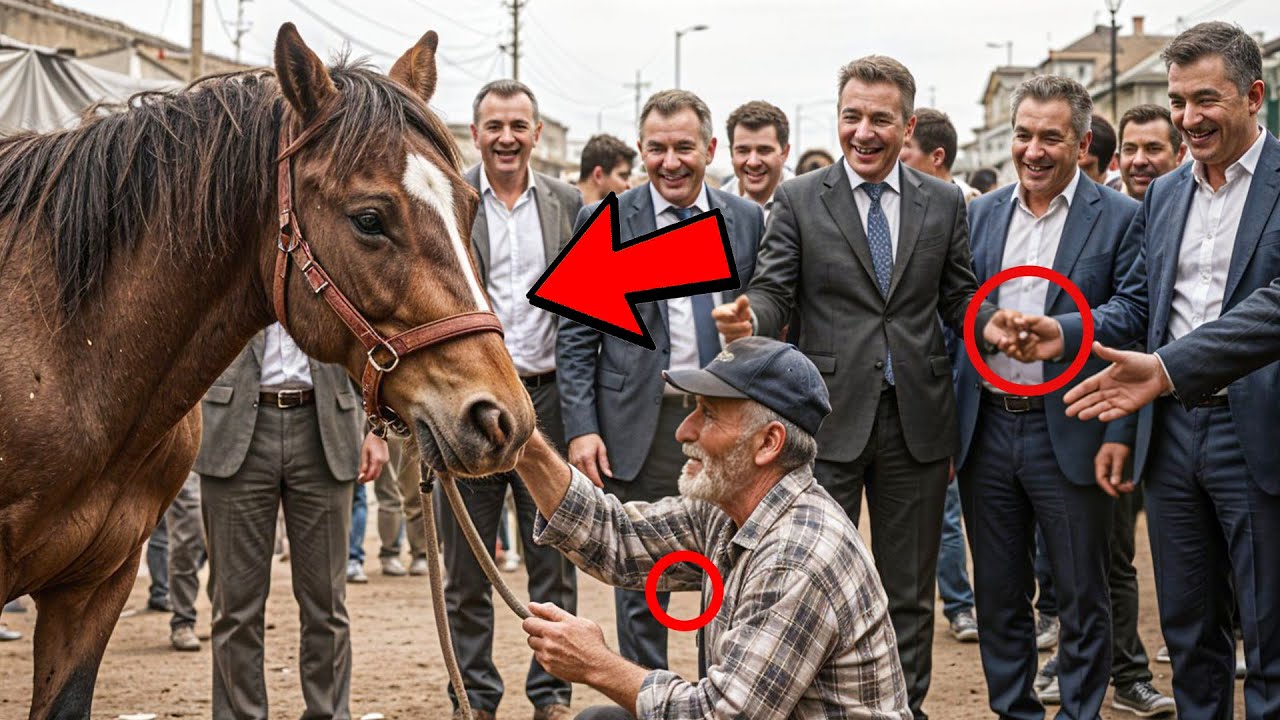 POTRO MALTRATADO É VENDIDO POR CENTAVOS… UM VELHO CAMPONÊS O SALVA E MUDA SEU DESTINO