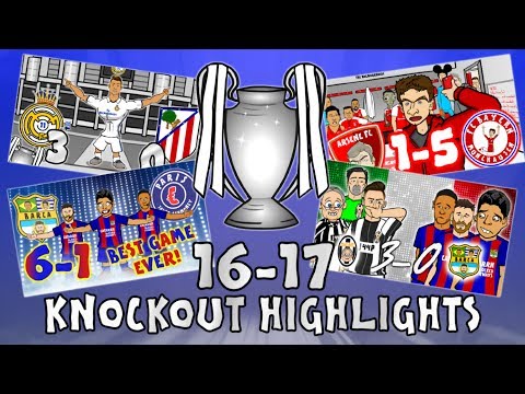 🏆UCL KNOCKOUT STAGE HIGHLIGHTS🏆 2016/2017 UEFA Champions League Best Games and Top Goals