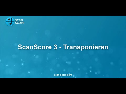 ScanScore 3 - Transponieren