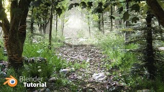 fazendo uma floresta no blender