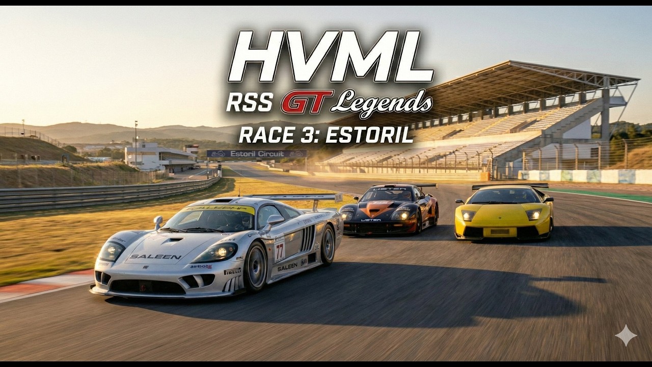 Hungarian Virtual Motorsport League | Assetto Corsa | GT Legends | #03 Estoril