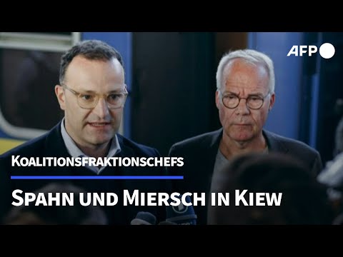Ukraine: Spahn und Miersch zu Besuch in Kiew | AFP