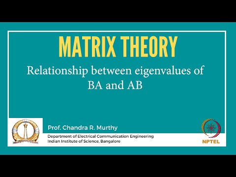Part of a video titled Relationship between eigenvalues of BA and AB - YouTube