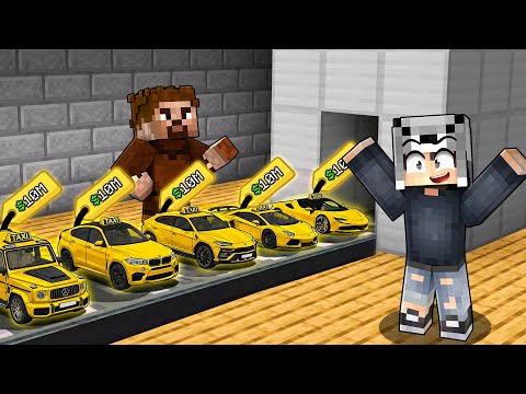 ZENGİN VE FAKİR TAKSİ FABRİKASI AÇTI - Minecraft