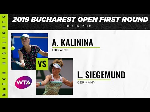 Anhelina Kalinina vs. Laura Siegemund | 2019 Bucharest Open First Round | WTA Highlights