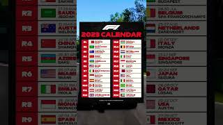 2023 F1 Schedule Revealed!