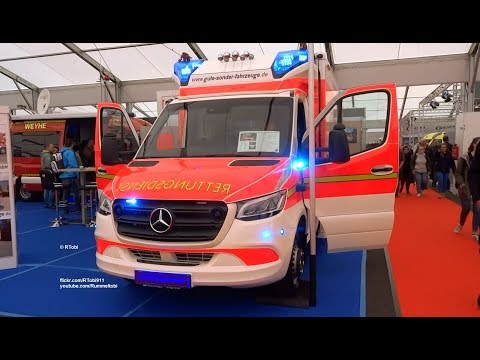 New Schleswig-Holstein 2018/ 2019 Sprinter ambulance on the 2018 RETTmobil expo in Germany