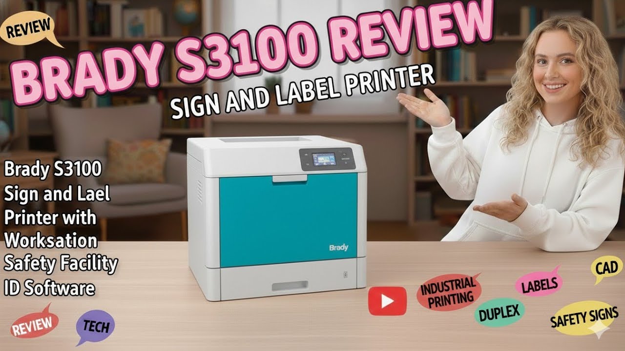 Brady S3100 Sign and Label Printer Review - Workstation Safety Facility ID Software