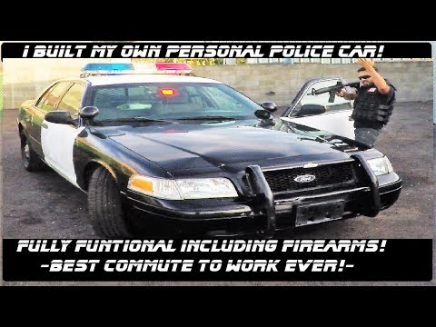 I built My Own Personal Police Car! Ford Crown Victoria Police Interceptor! Video