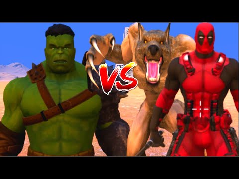 100 HULK vs 1000 Werewolf and 1000 Deadpool (Marvel vs Marvel)