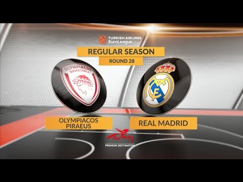 EuroLeague Highlights RS Round 28: Olympiacos Piraeus 73-79 Real Madrid