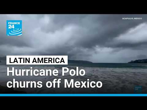 Hurricane Polo churns off Mexico