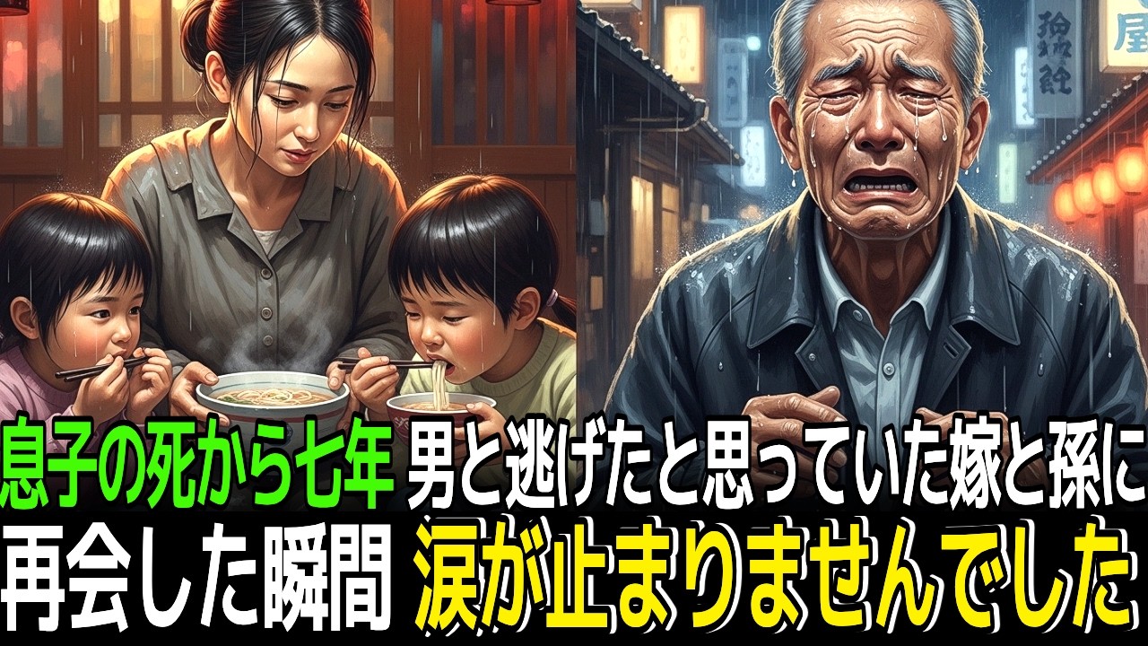 息子の死から七年…男と逃げたと思っていた嫁と孫に再会した瞬間、涙が止まりませんでした