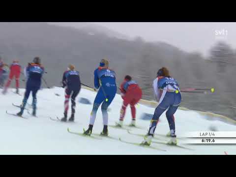 Längdskidor: Världscupen 2020/2021 - Tour de Ski - 10 km masstart för damer i Val Müstair i Schweiz