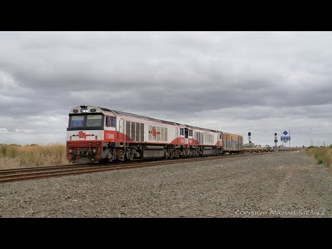 4AM9 SCT Freight Train With CSR001 CSR004 And Steel Wagons (2/2/2022) - PoathTV Australian Railways