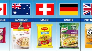 Noodles Brands from Different Countries