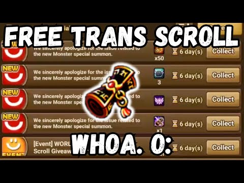Com2us Gave Us A FREE Transcendence Scroll!?!?!