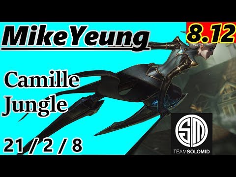 MikeYeung as Camille Jungle - S8 Patch 8.12 - NA Challenger - Full Gameplay