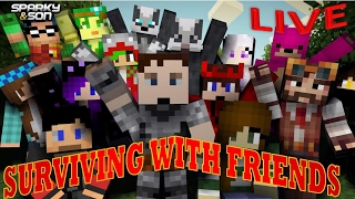 Minecraft Surviving with Friends 2 - Don't wet yourself Moo!!!! - Sparky and Son