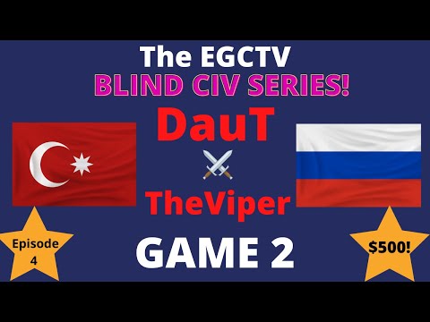 AOE 3 (DE) DauT vs TheViper! Blind Civ Series $500 Match - GAME 2!