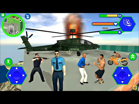 Miami Police Crime Vice Miami City Simulator #18 - Helicopter at Military Base - Android Gameplay