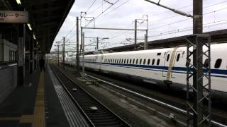 preview picture of video 'Westbound Shinkansen at Kakegawa'