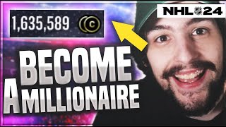 NHL 24 HUT HOW TO BECOME A MILLIONAIRE! BEST WAYS TO MAKE COINS!