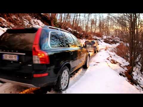 Mitsubishi Outlander XL vs Volvo XC90 Snow test 4x4