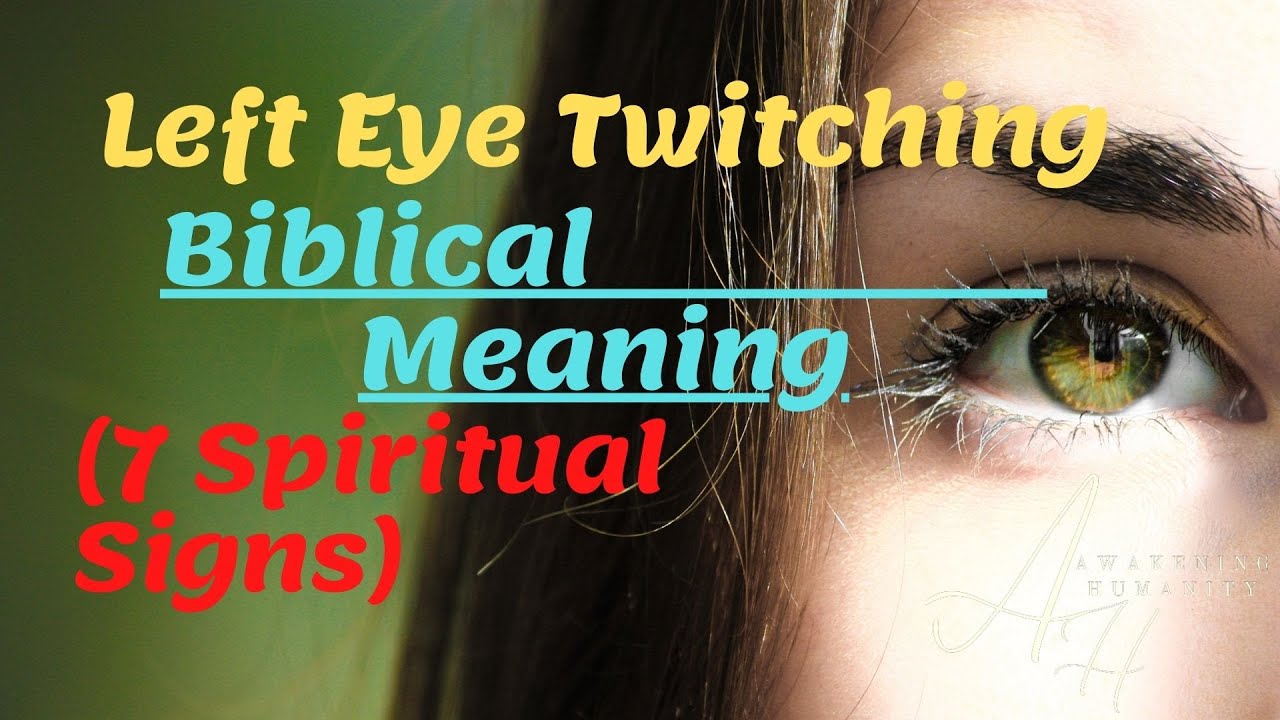 What does twitching in the left eye symbolize? Tipseri