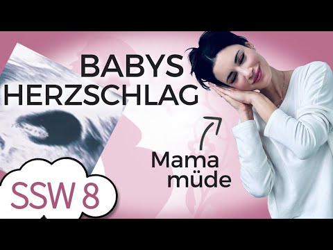 SSW 8: Babys Herz schlägt und Schwangerschaftsmüdigkeit! | Mein Kinderwunsch