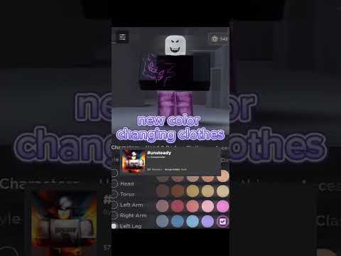 Color Changing Roblox Clothes for 5 Robux