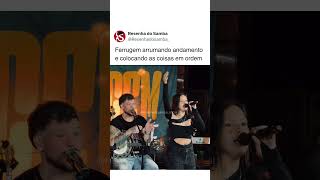 Ferrugem ajusta andamento da cantora no pagode dele #shorts