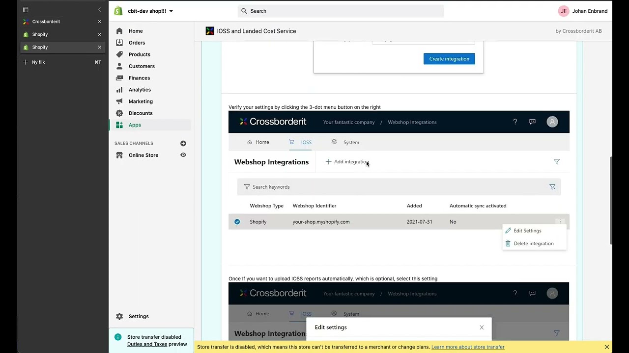 Crossborderit IOSS and DDP Demo