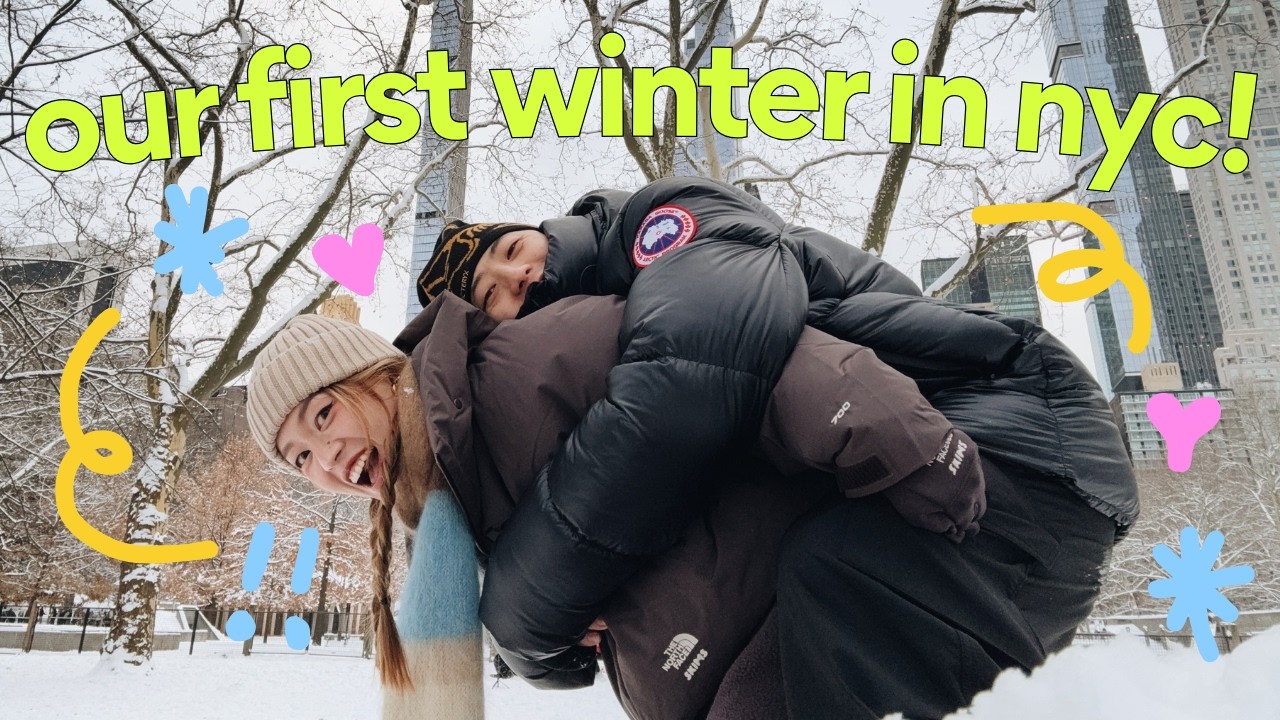紐約日常🍎搬來後的第一個冬天、第一個聖誕節、第一次去中央公園看雪⛄️