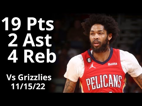 Brandon Ingram 19 Pts 4 Reb vs Grizzlies Highlights