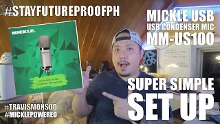 Video thumbnail for Super Simple Set Up for Mickle's MM-US100 Condenser Mic by Travis Monsod