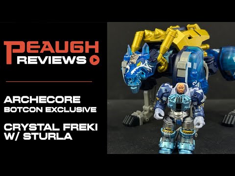 Video Review: BotCon Exclusive - Archecore CRYSTAL FREKI & CRYSTAL ARMOR STURLA