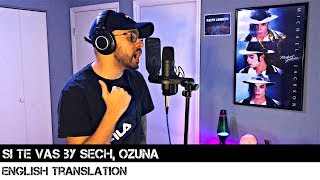 Si Te Vas by Sech, Ozuna (ENGLISH TRANSLATION)