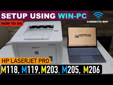 Thumbnail for HP LaserJet Pro M118, M119, M203, M205, M206 Setup Using Windows Laptop / PC, WiFi Setup
